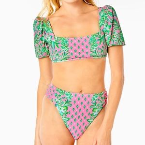 NEW Lilly Pulitzer High-Waisted Clancy Bikini Bottom
